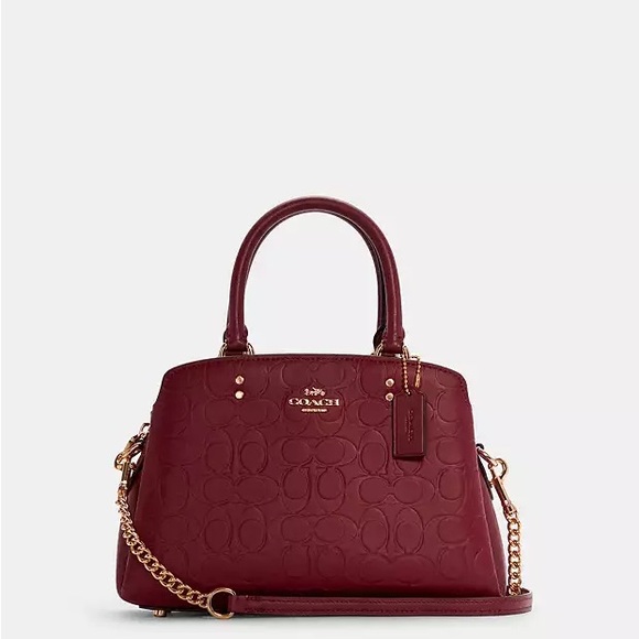 Coach Mini Lillie Carryall in Signature Leather - Picture 1 of 7